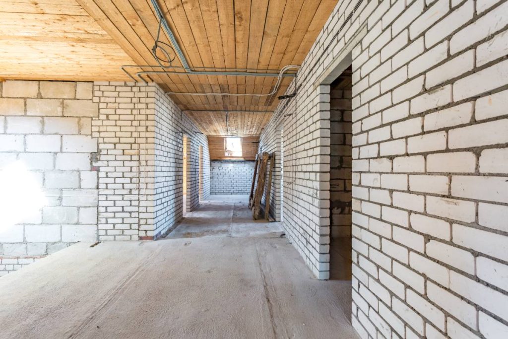 Un chantier en construction d'une maison
