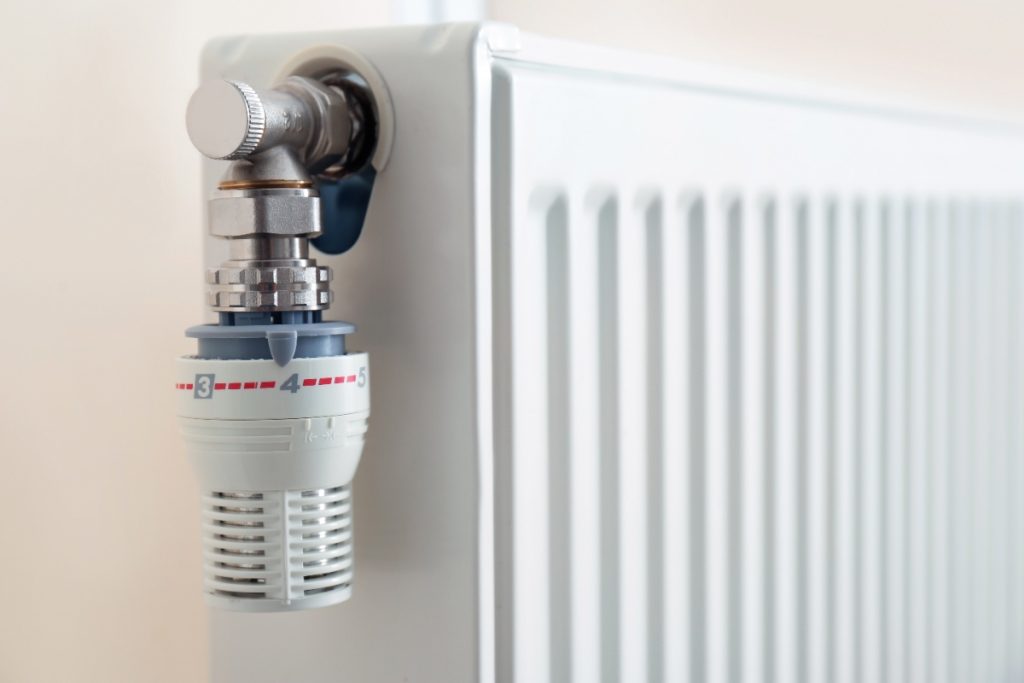 Une vanne de radiateur de chauffage